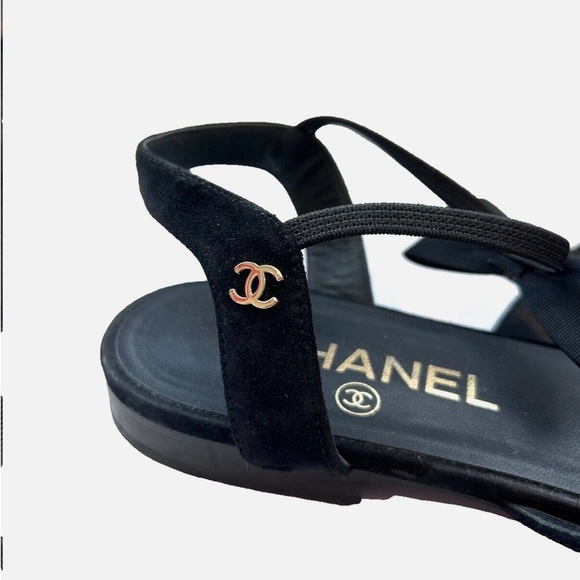 Chanel Mary Jane Slingback Flat Sandals - Picture 7 of 15